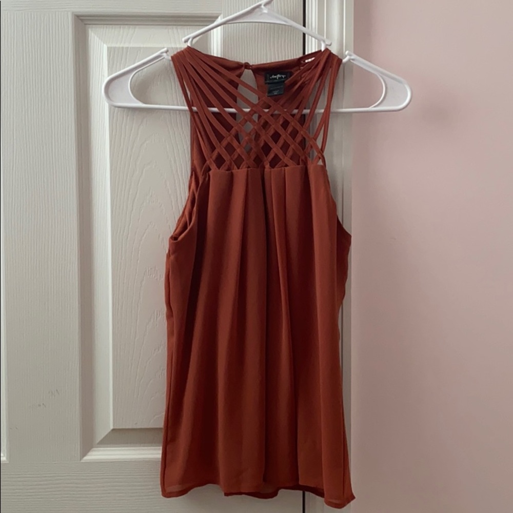 Buckle Cross Neck Top